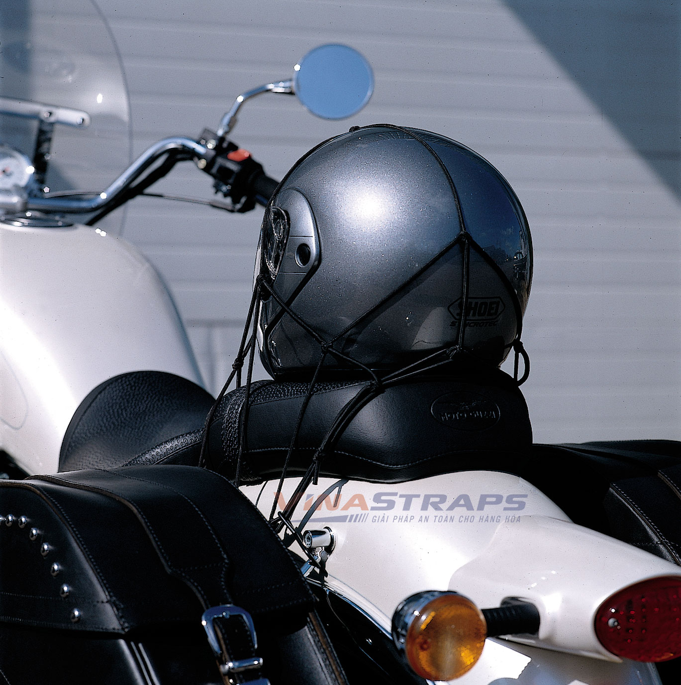 lưới ràng nón bảo hiểm xe máy